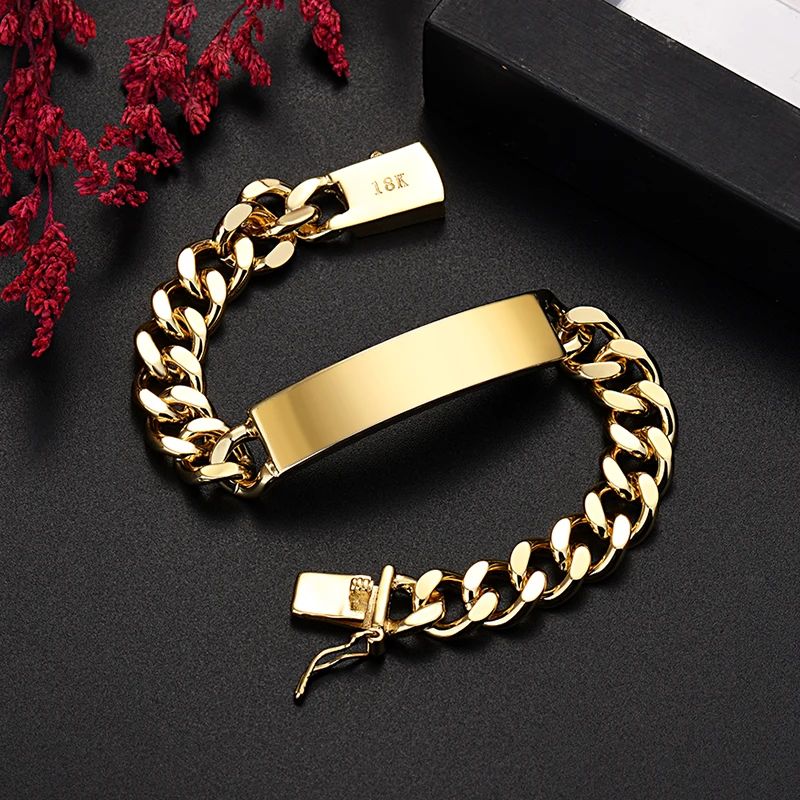 18K Gold chain bracelets