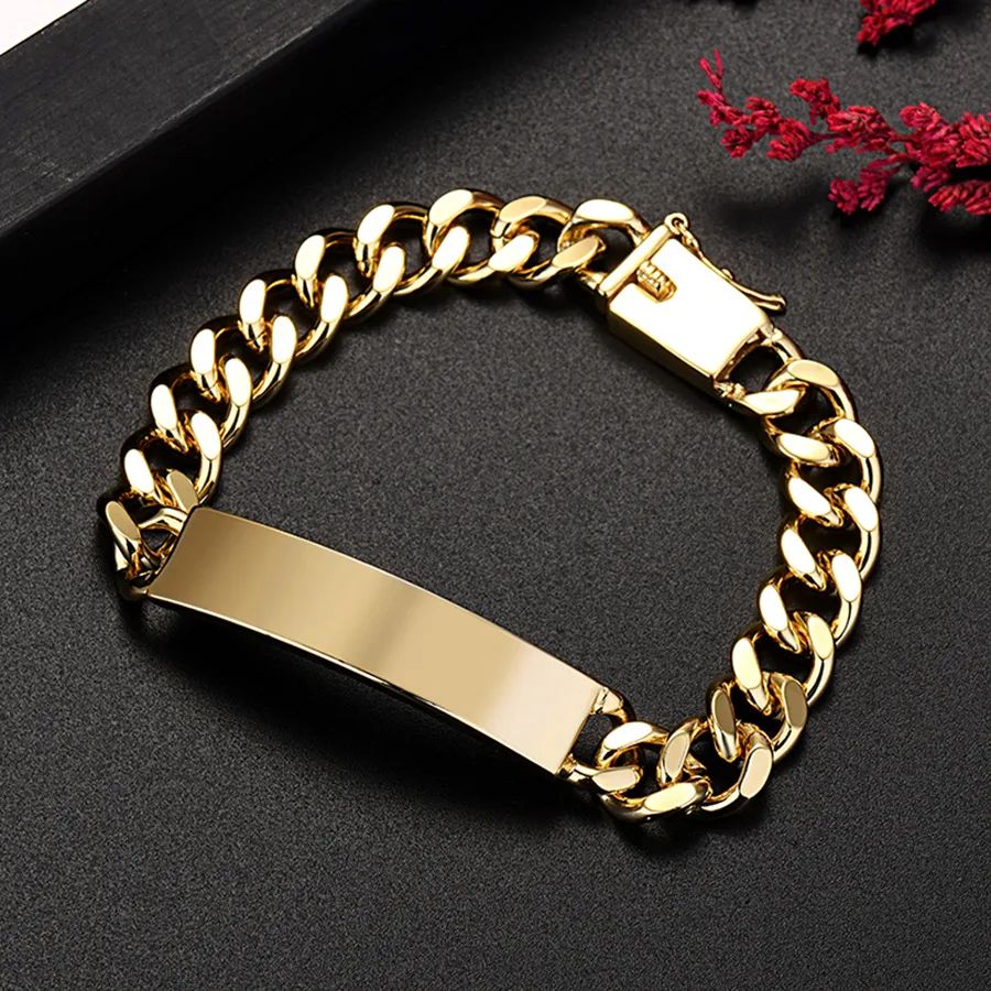 18K Gold chain bracelets