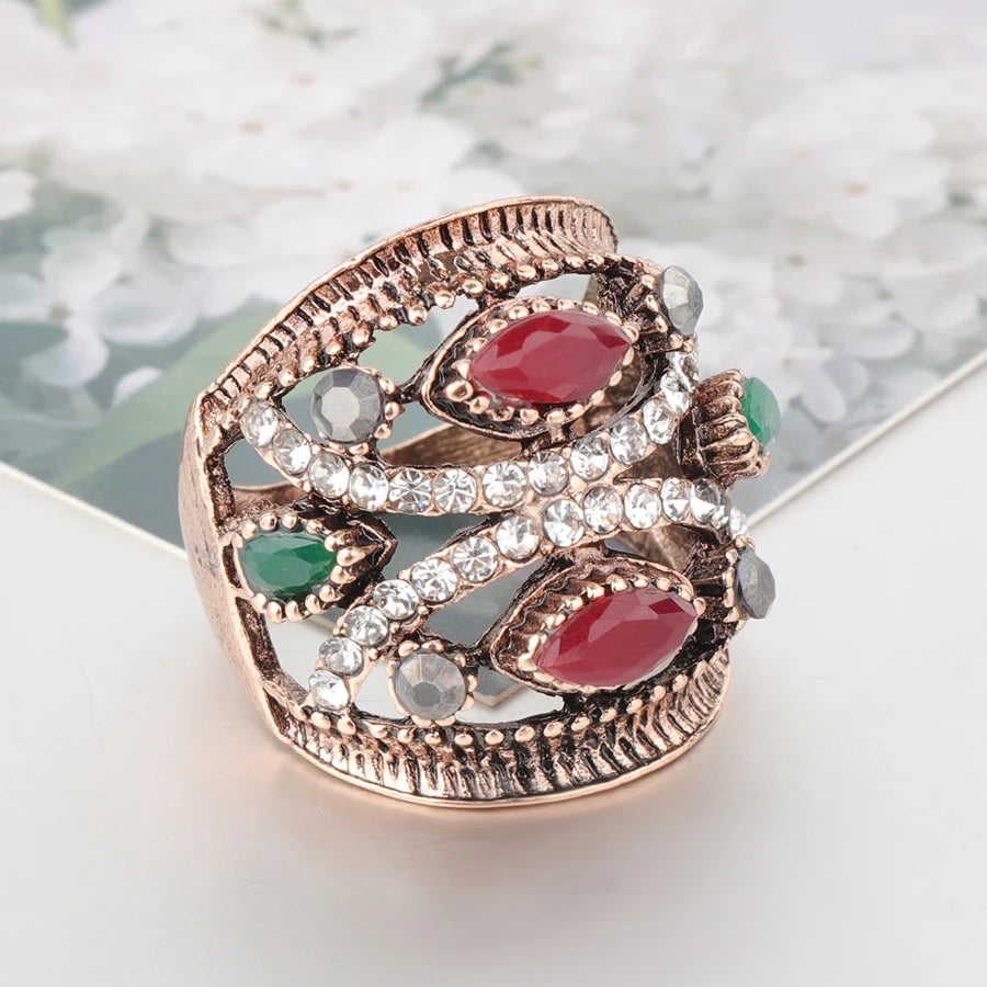 Turkish Punk Big Ring red