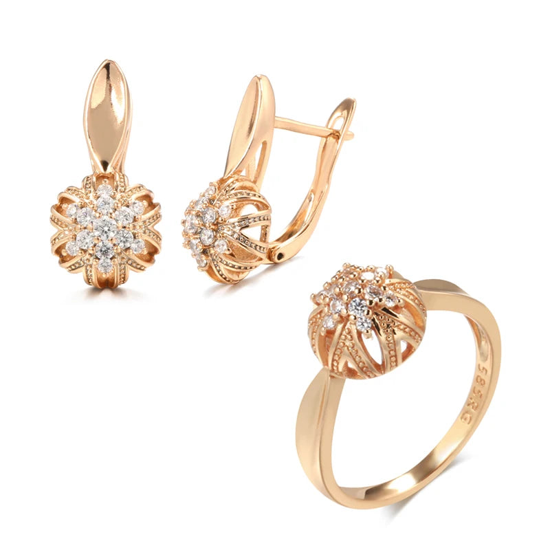 Hollow Flowers Jewelry Sets