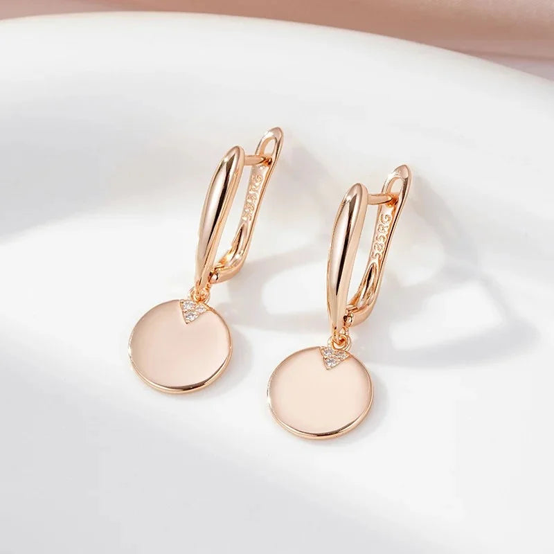 Round Coin Necklace Earrings