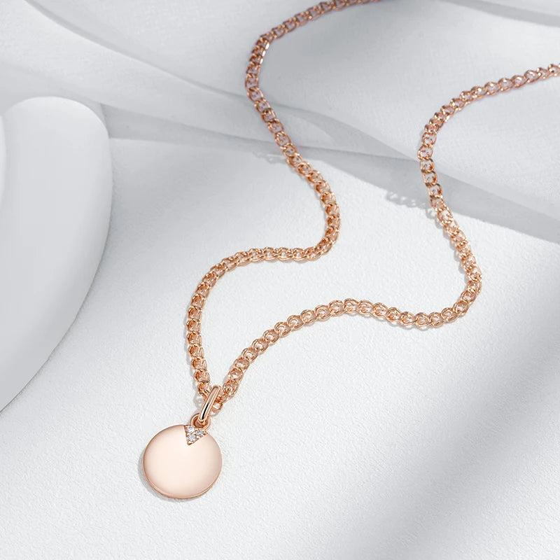 Round Coin Necklace Earrings