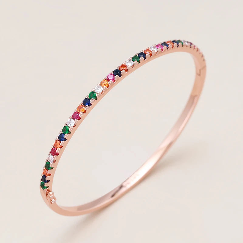 Colourful Gemstone Cuff Bracelet