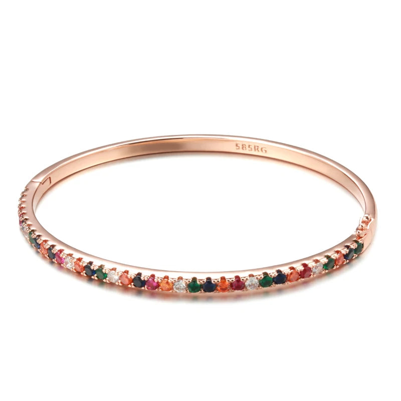 Colourful Gemstone Cuff Bracelet