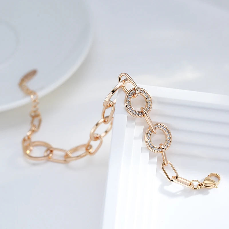 Geometry Circles Link Bracelet