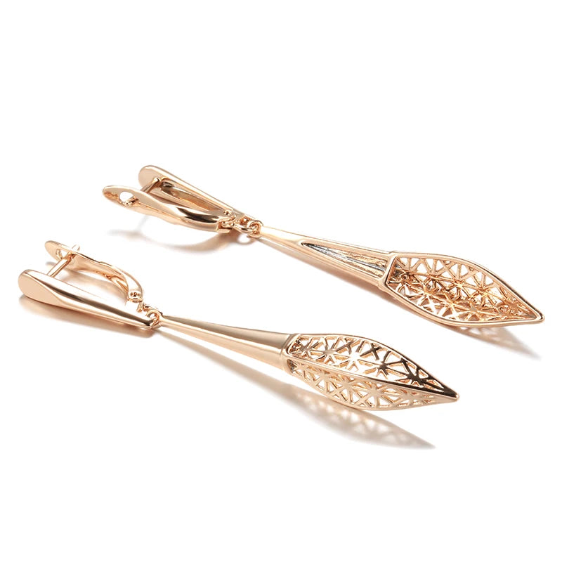 Hollow Flower Dangle Earrings