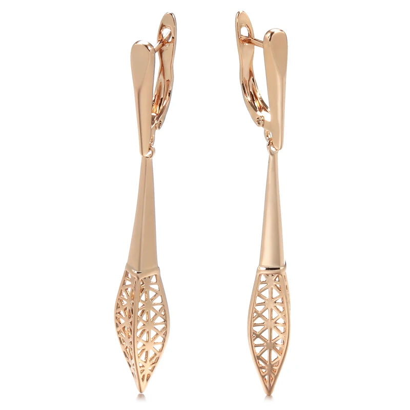 Hollow Flower Dangle Earrings