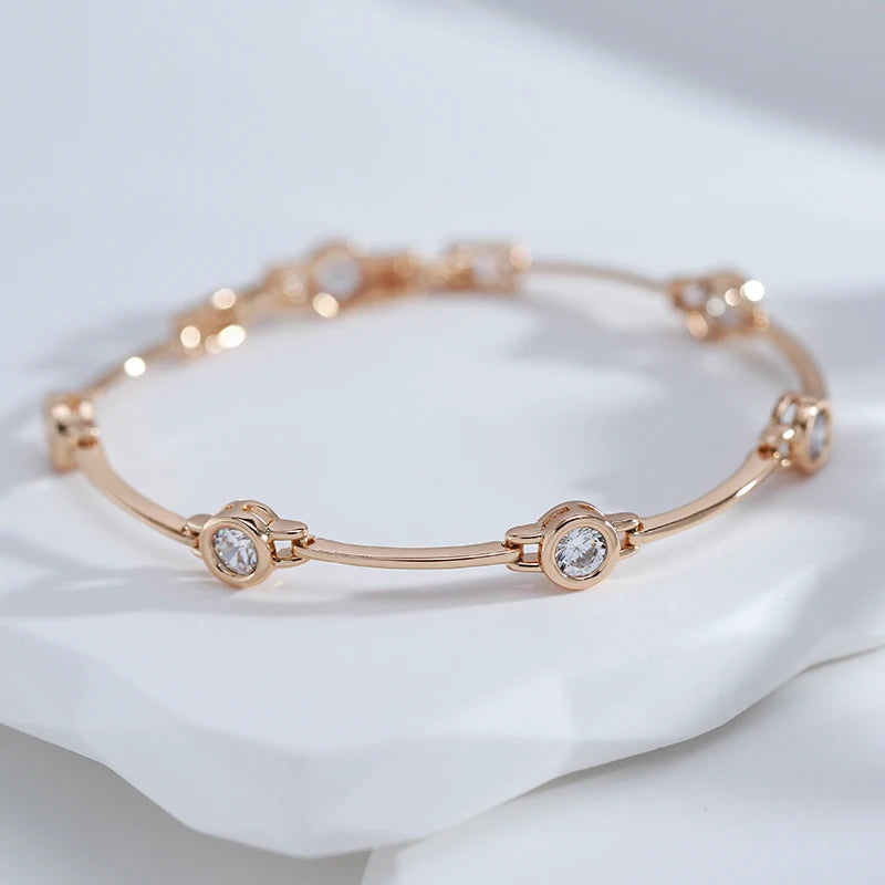 Rose Gold Gemstone Bracelet