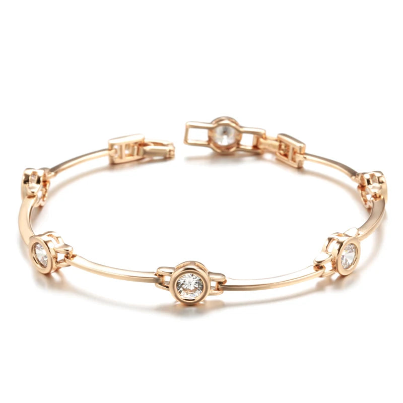 Rose Gold Gemstone Bracelet