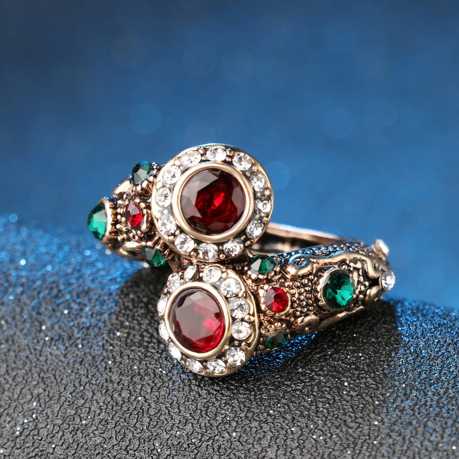 Red GemStone Finger Ring