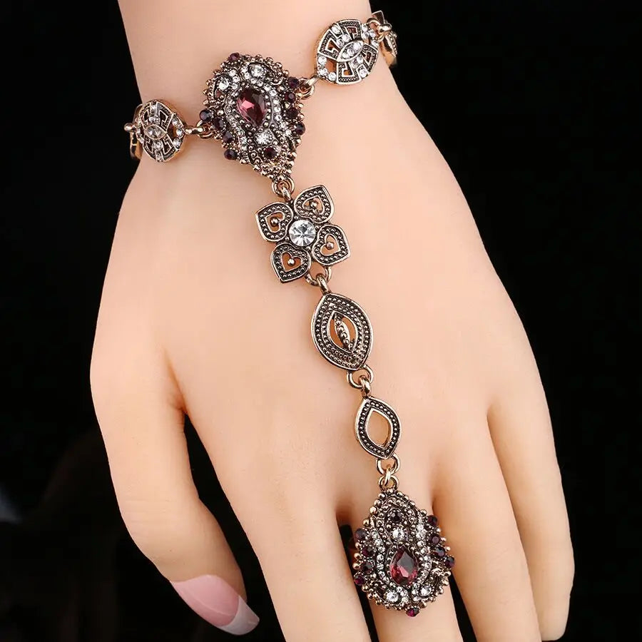 Crystal Flower Jewelry Set