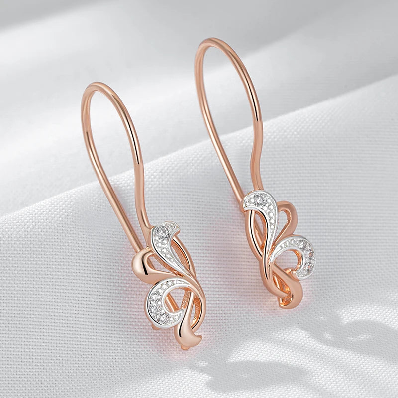 Gemstone Flower Drop Earrings