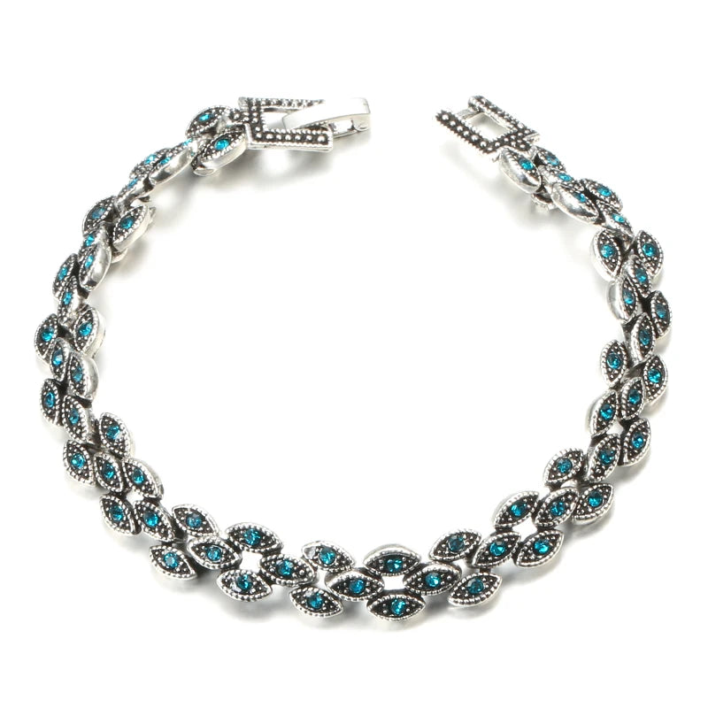 Oval Eye Crystal Bracelet
