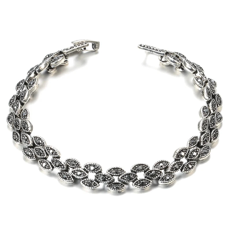 Oval Eye Crystal Bracelet