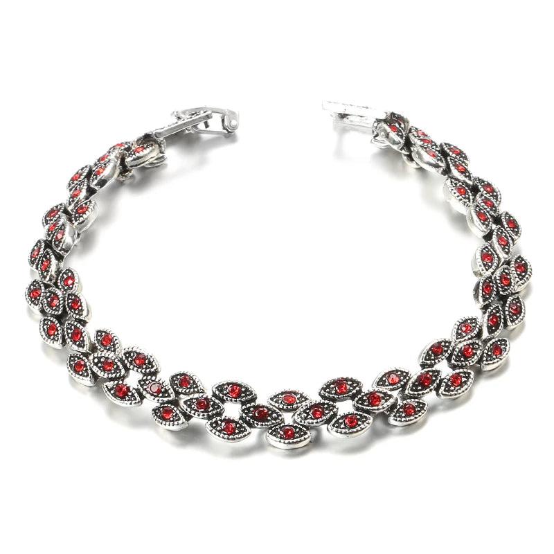 Oval Eye Crystal Bracelet