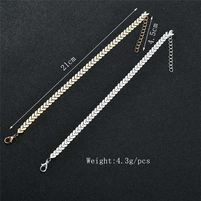 Vintage Arrows Beach Foot Anklet For Women Bohemian Female Anklets Summer Jewelry