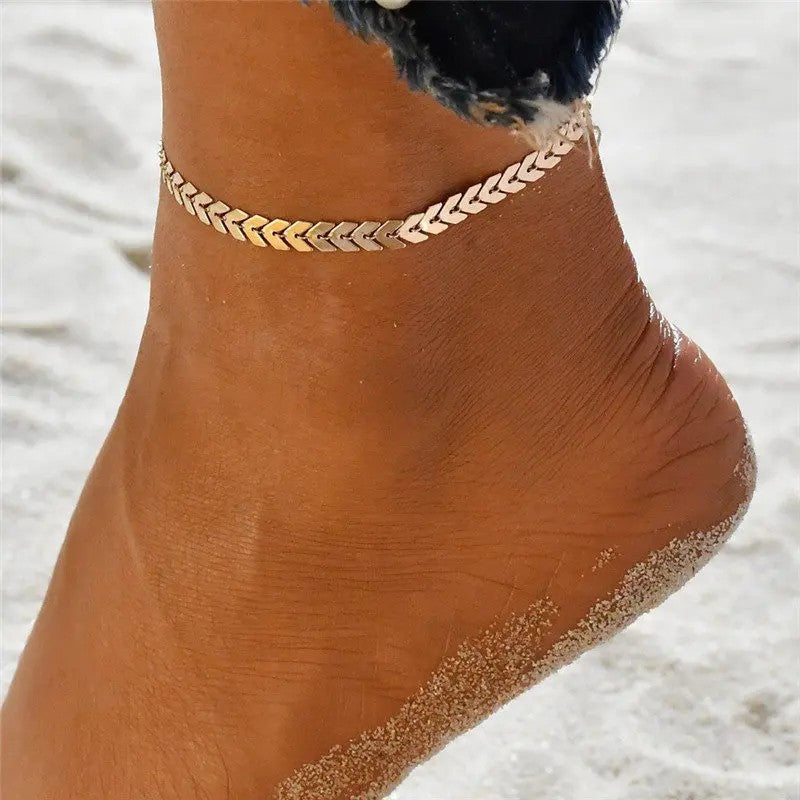 Vintage Arrows Beach Foot Anklet For Women Bohemian Female Anklets Summer Jewelry