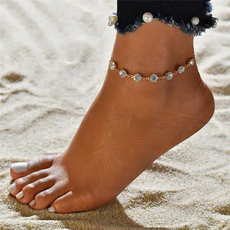 Fashion Crystal Anklets For Women Boho Anklet Bohemian Jewelry