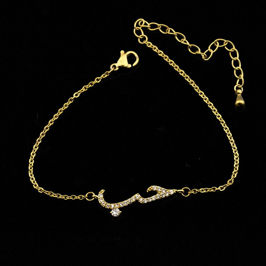 Charm Lovely Arabic Love Statement Bracelets