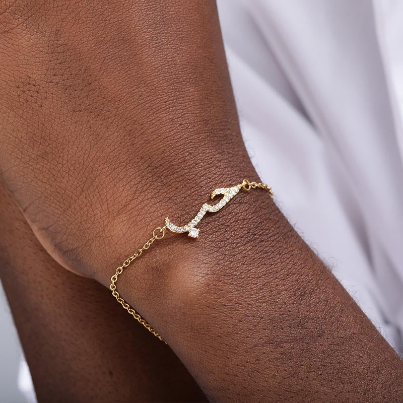 Charm Lovely Arabic Love Statement Bracelets