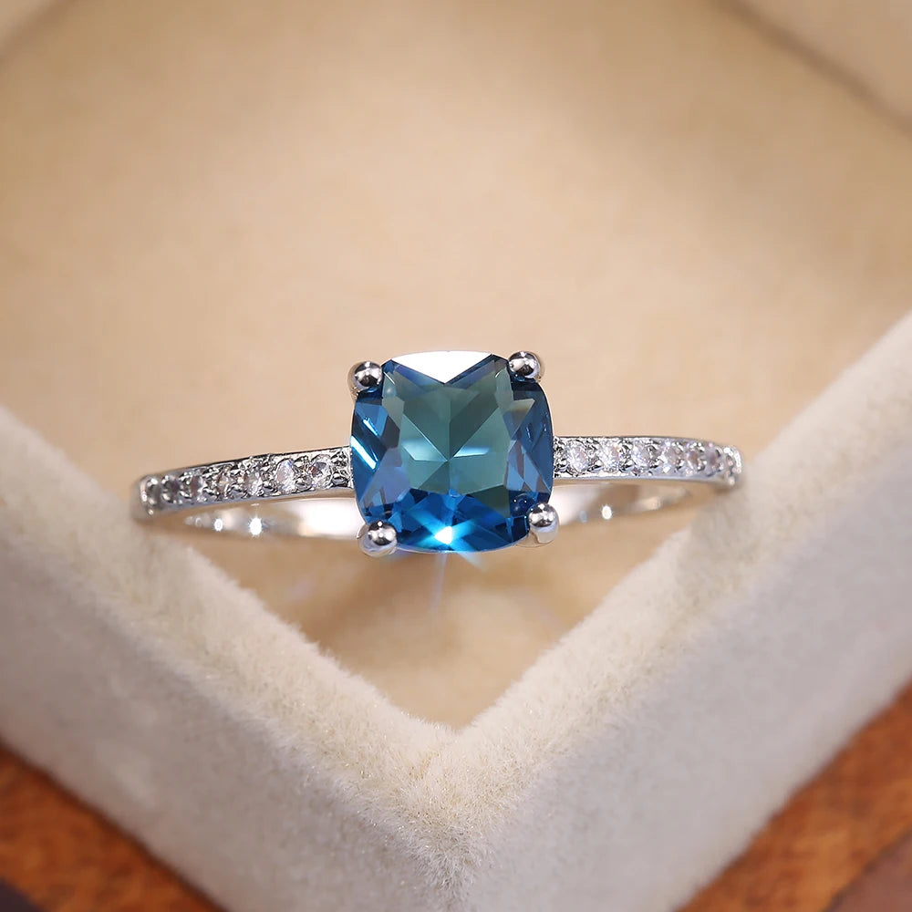 Colorful Series Stone Women Rings