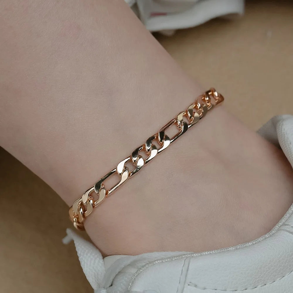 Cuban Link Chain Anklet For Women Bohemia Jewelry on Foot