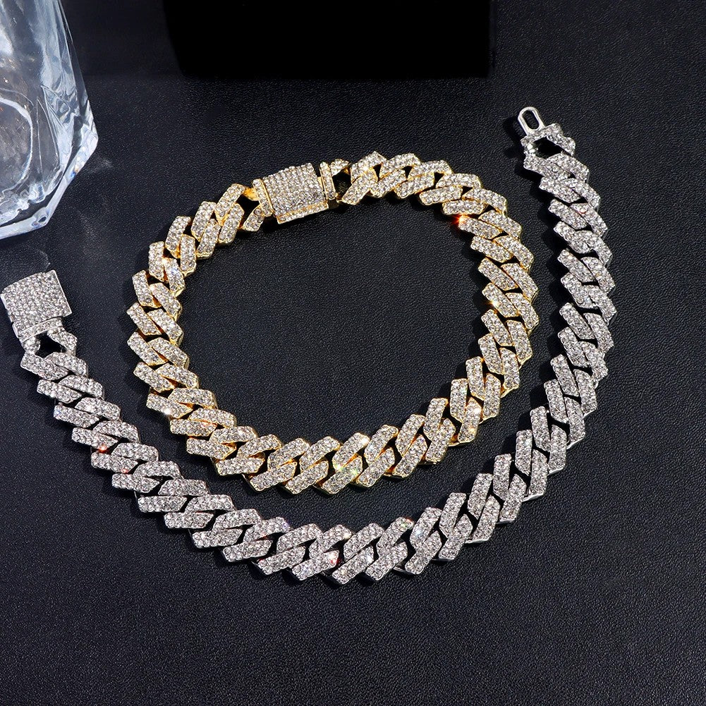 Hip Hop Iced Out Chunky Cuban Chain Anklets
