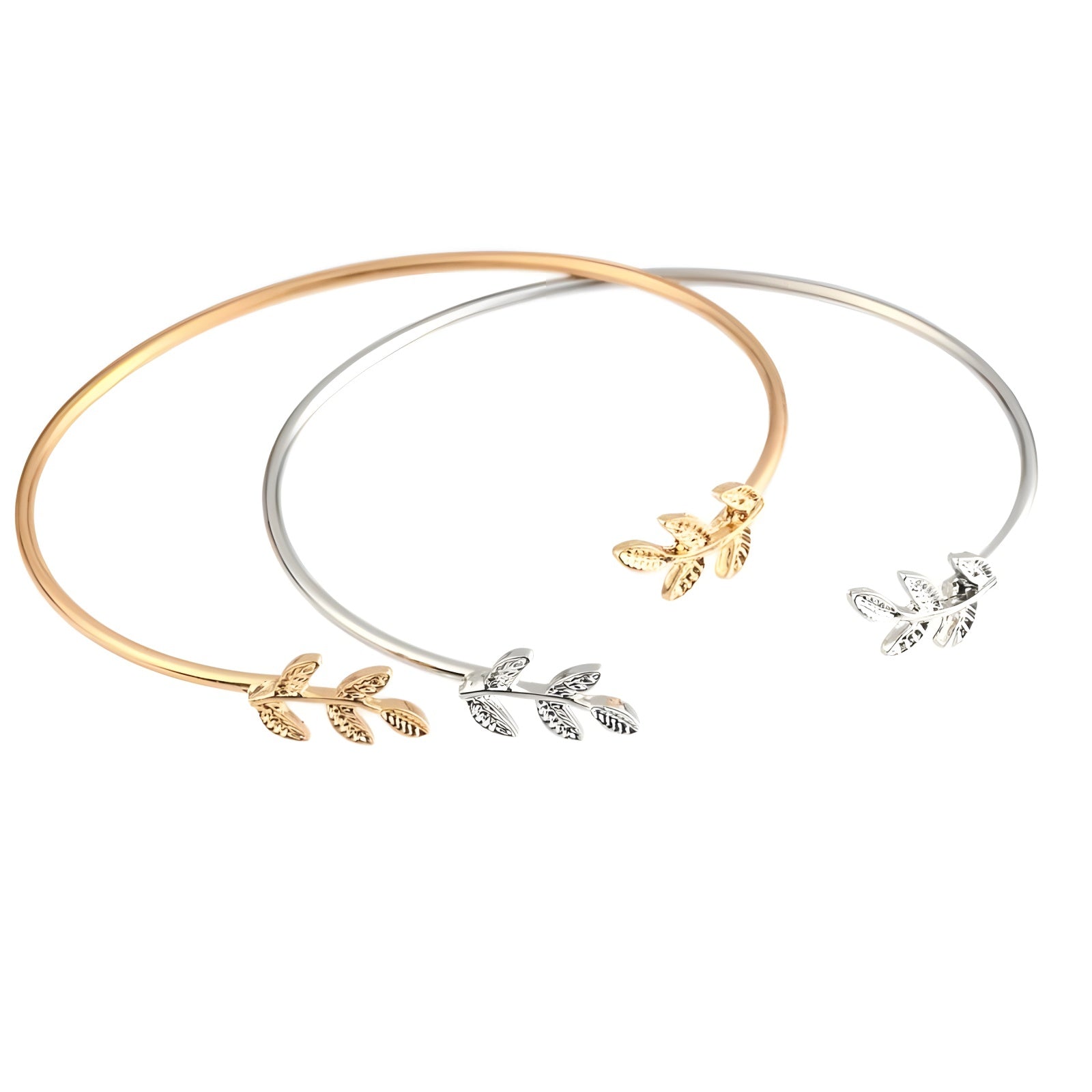 Leaf Cuff Bracelets for Women