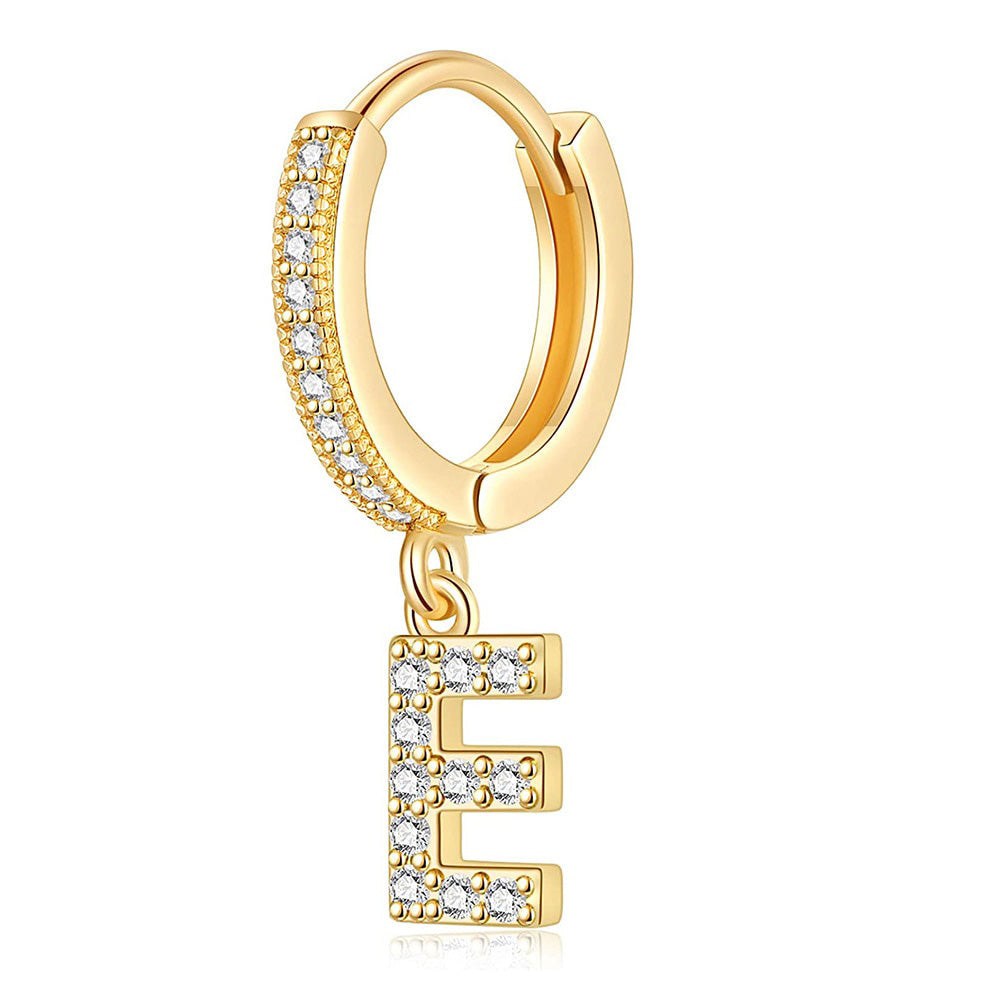 Gold Letter Earrings