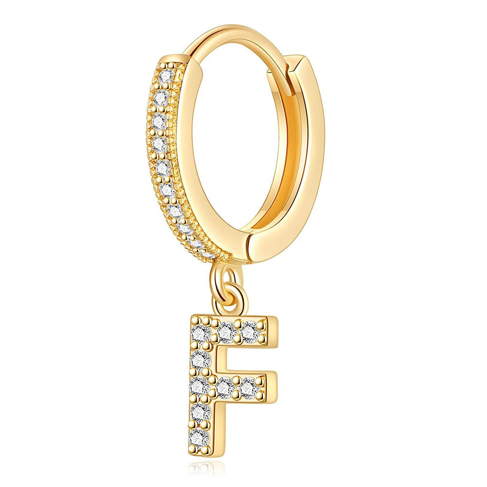 Gold Letter Earrings