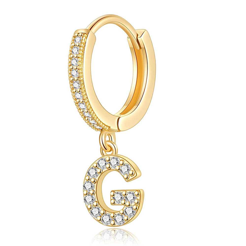 Gold Letter Earrings