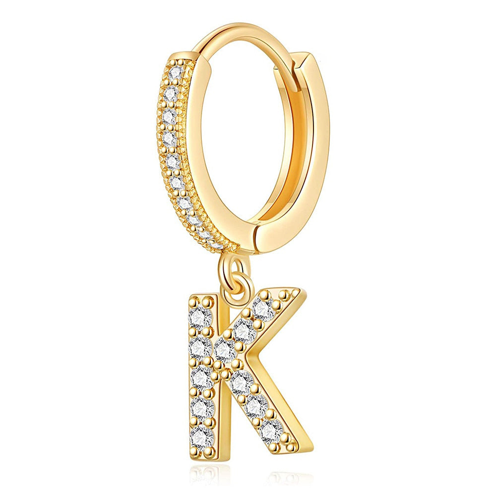 Gold Letter Earrings