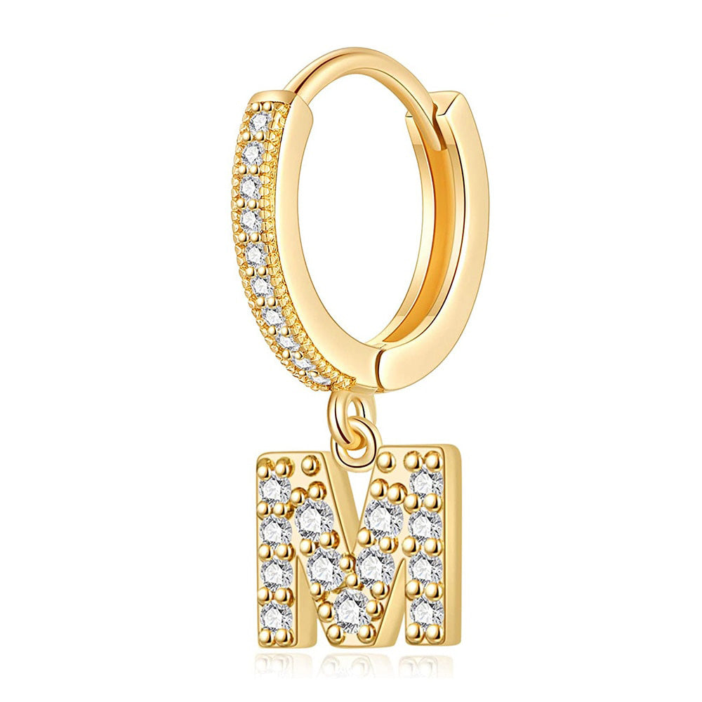 Gold Letter Earrings