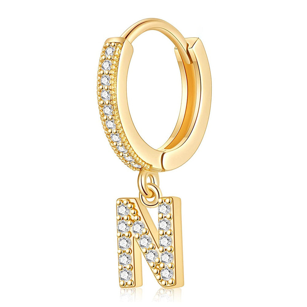 Gold Letter Earrings