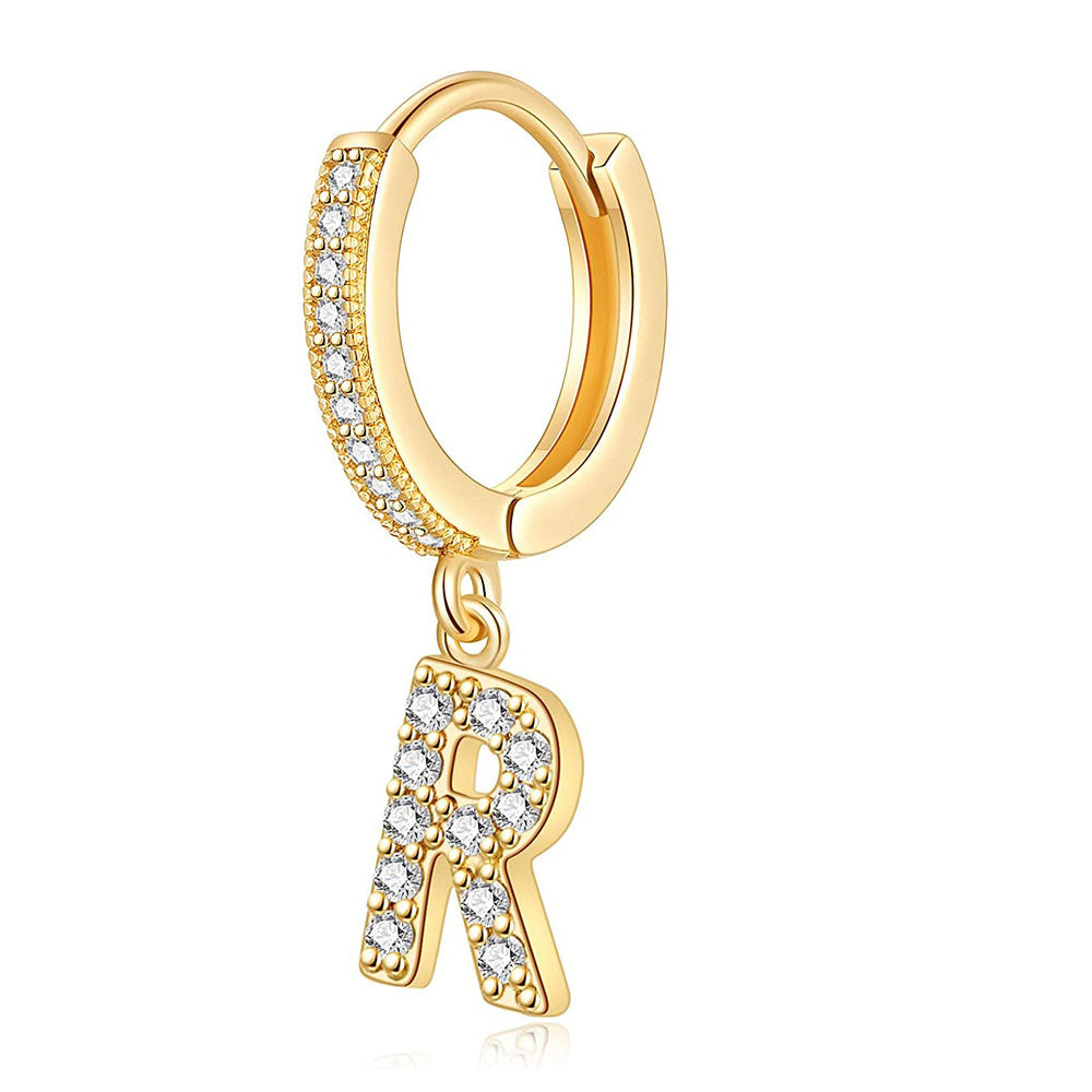Gold Letter Earrings