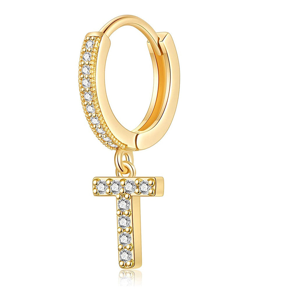 Gold Letter Earrings
