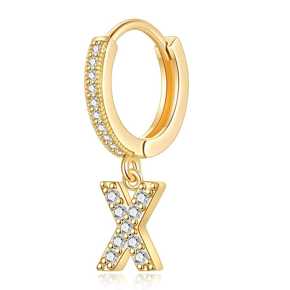 Gold Letter Earrings