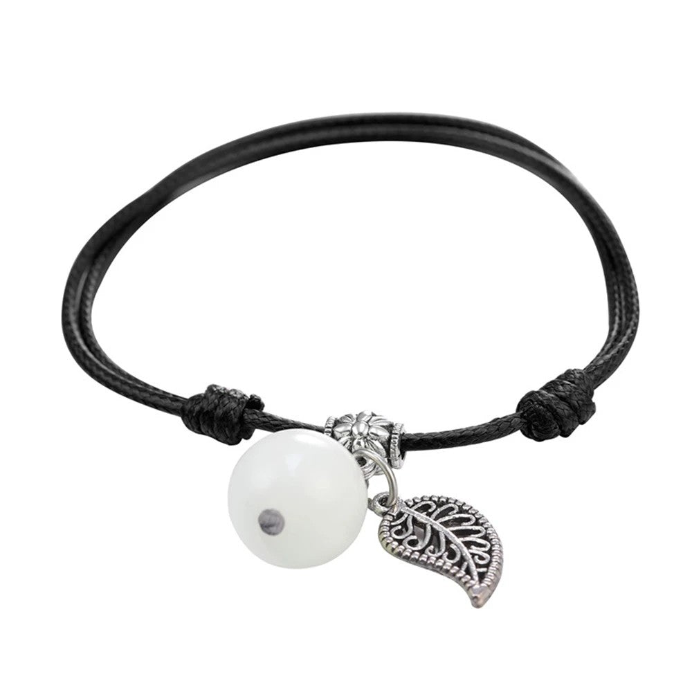 Simple Luminous Bead Anklets For Women Men Summer Beach Adjustable Rope Chain Anklet