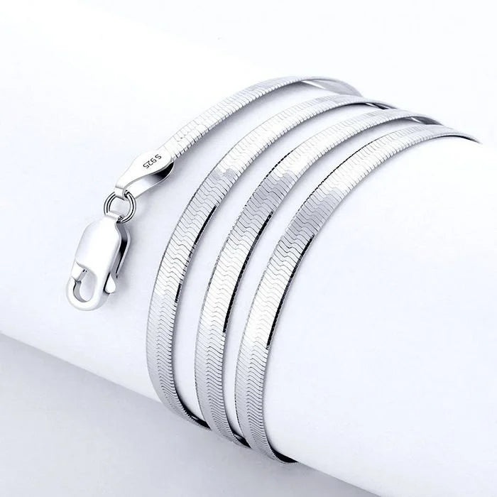 Sterling Silver Blade Chain Necklace