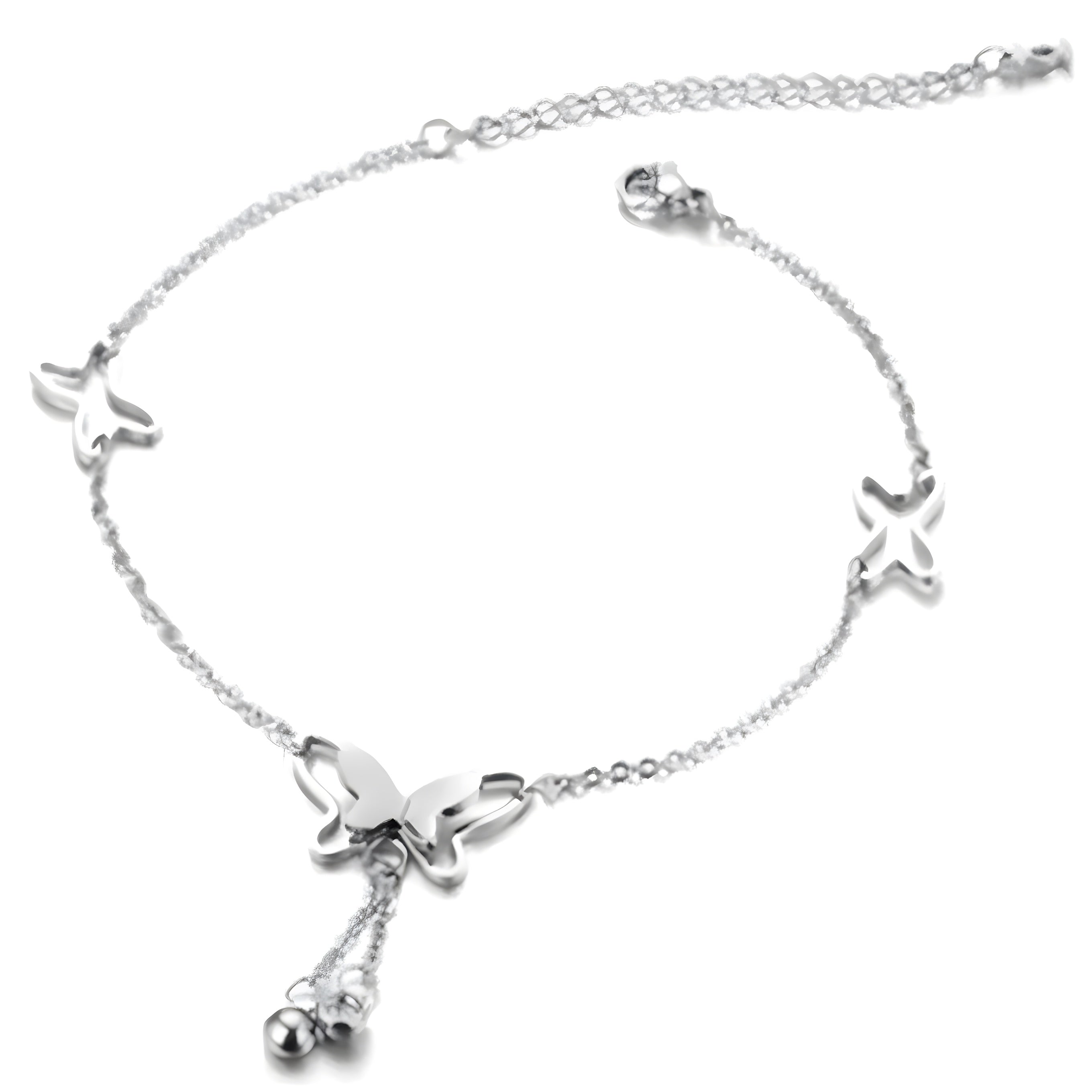 Butterfly Pendant Anklets Foot Chain Summer Beach Charms Barefoot Sandals Jewelry
