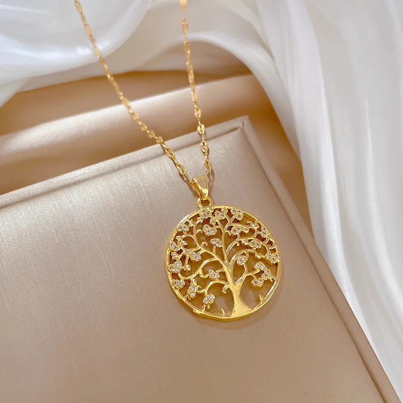 Tree of Life Zircon Necklace