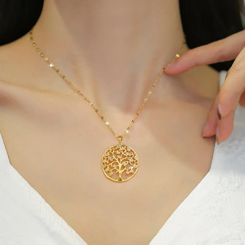 Tree of Life Zircon Necklace