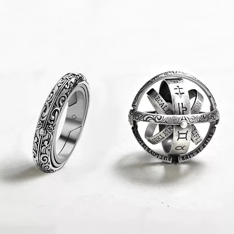 Vintage Astronomical Ball Rings