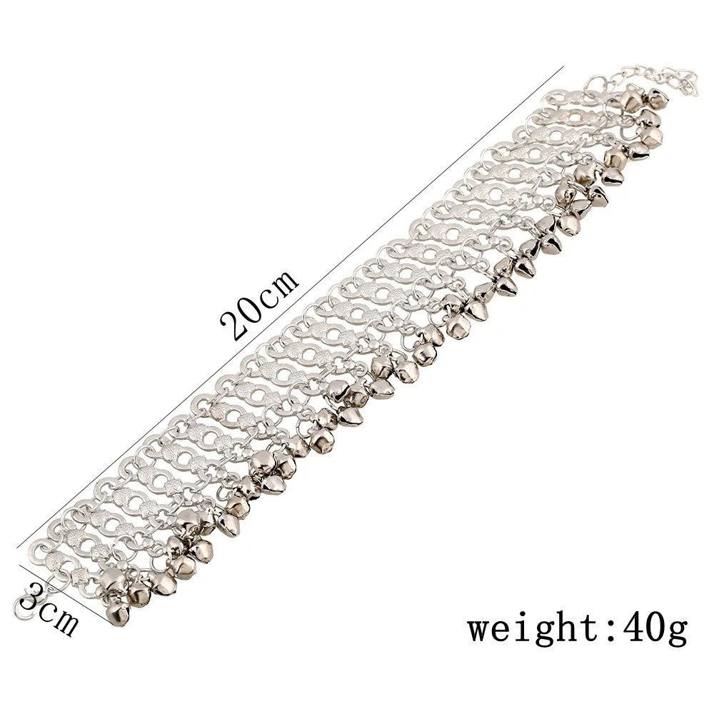 Vintage Multi-layer Bells Ankle Bracelet Foot Jewelry Boho Summer Beach Barefoot Sandals Charms