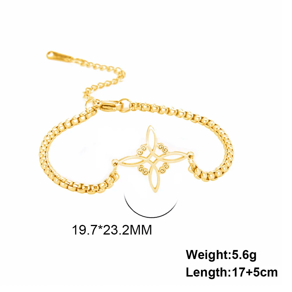 Witchcraft Witch Knot Charm Bracelet