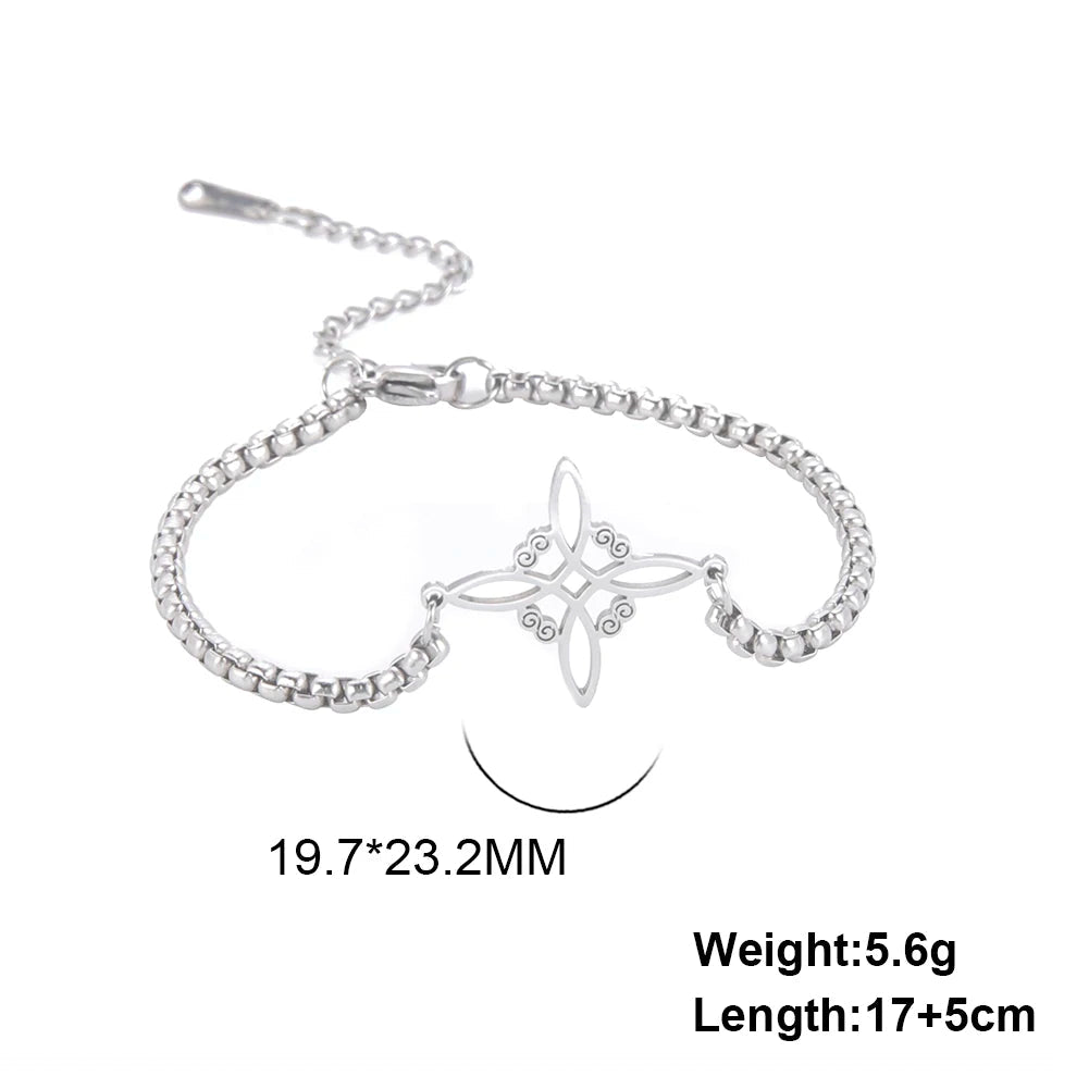 Witchcraft Witch Knot Charm Bracelet