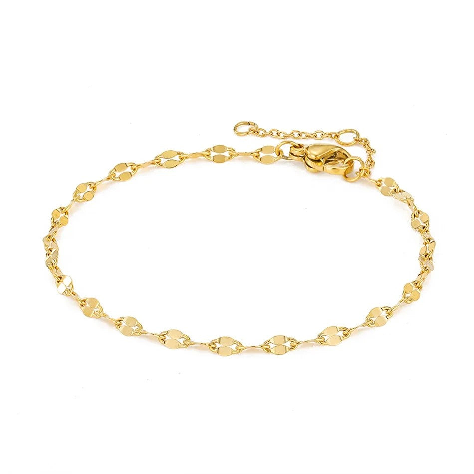 Fish Lips Chain Anklet For Women Summer Beach Foot Jewelry On The Leg Minimalist Anklets Female