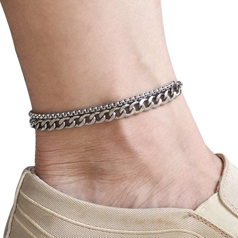 Stainless Steel Anklets For Women Beach Foot Jewelry