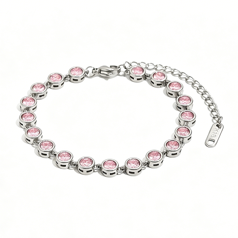 Bezel CZ Bubble Tennis Bracelet - SEIYI