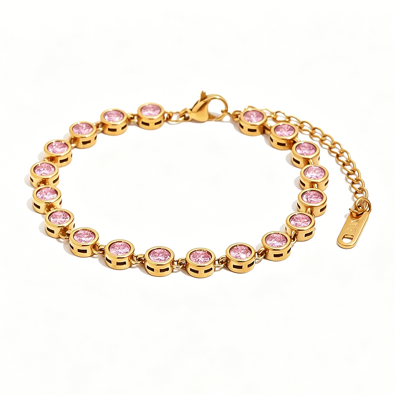 Bezel CZ Bubble Tennis Bracelet - SEIYI